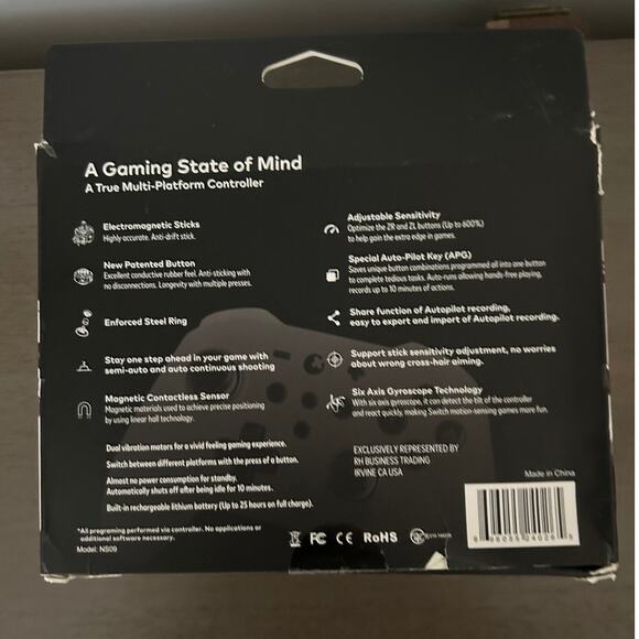 New ZEN PRO Wireless Gaming Controller for Nintendo Switch, OLED, PC White - Picture 7 of 8